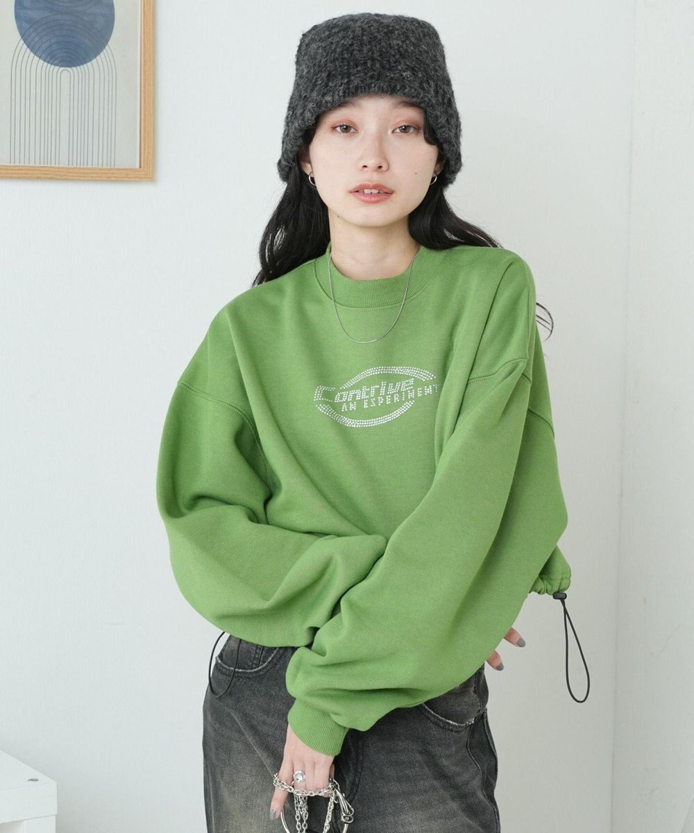 WEGO 裏起毛ドロストショートスウェット 