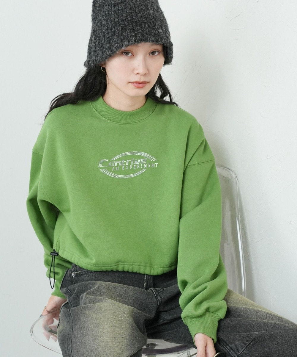 WEGO 裏起毛ドロストショートスウェット 