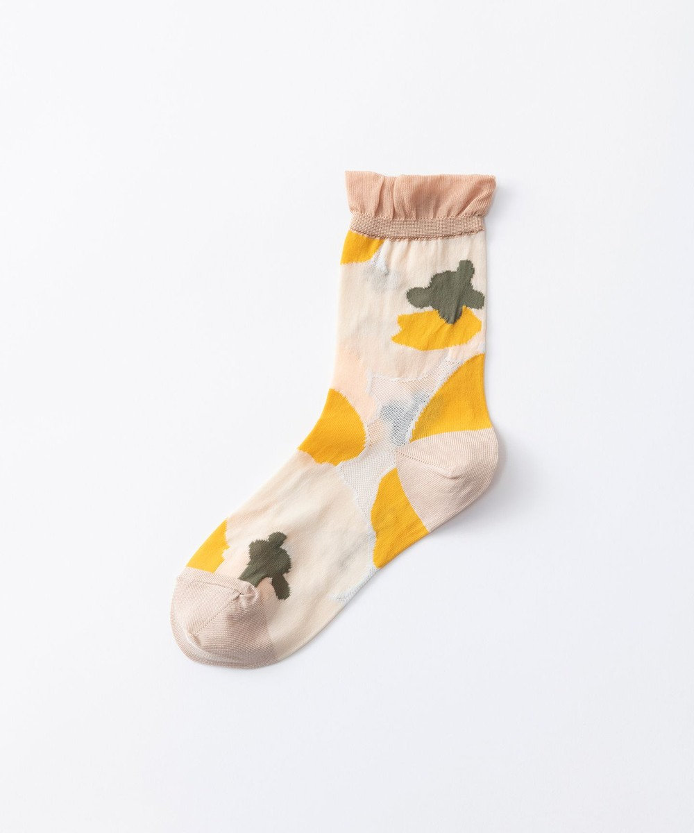 TRICOTE FLOWE MESH SOCKS／フラワーメッシュソックス 80IVORY