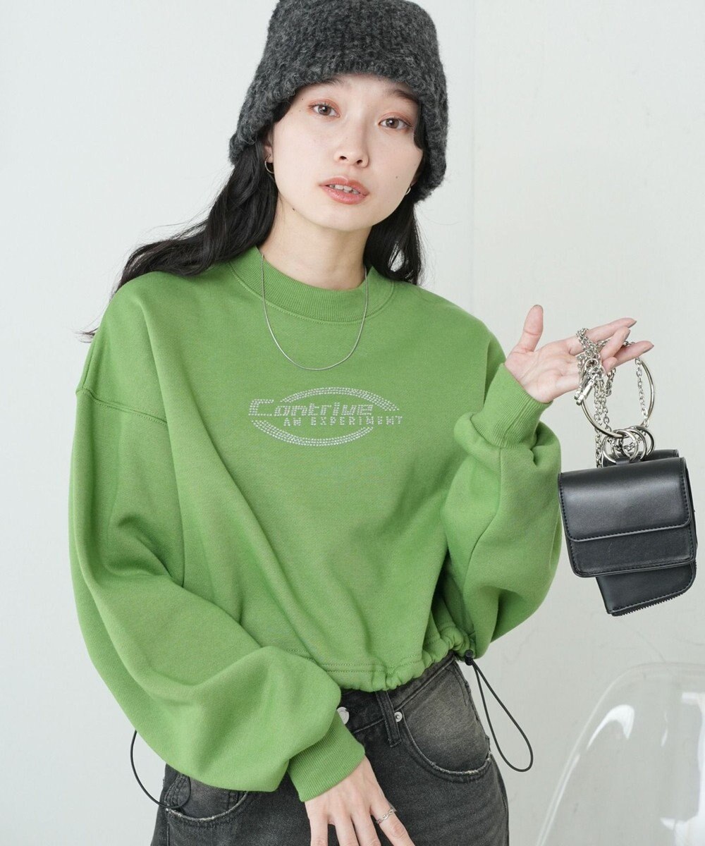 WEGO 裏起毛ドロストショートスウェット 