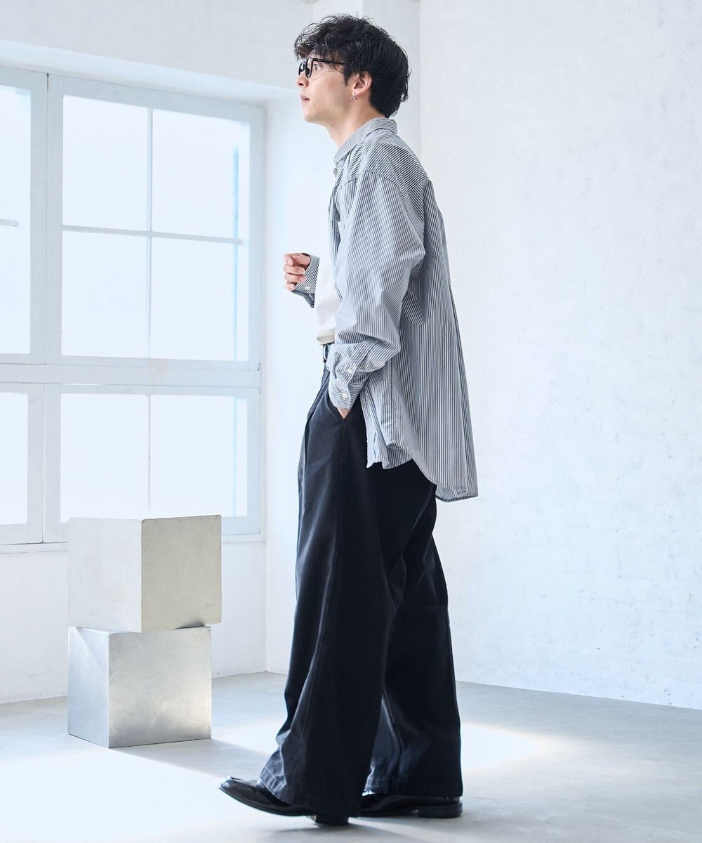 WEGO 【ウエストゴム】スーパーバギーデニムスラックス 