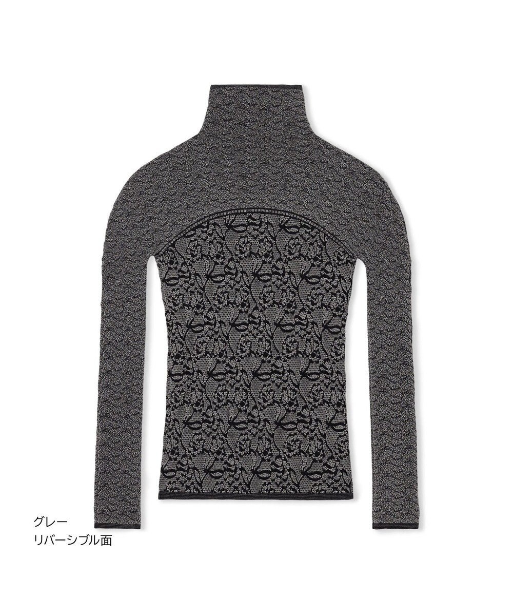 Chacott 【ノーソーイングニット】リバーシブルハイネックトップ 