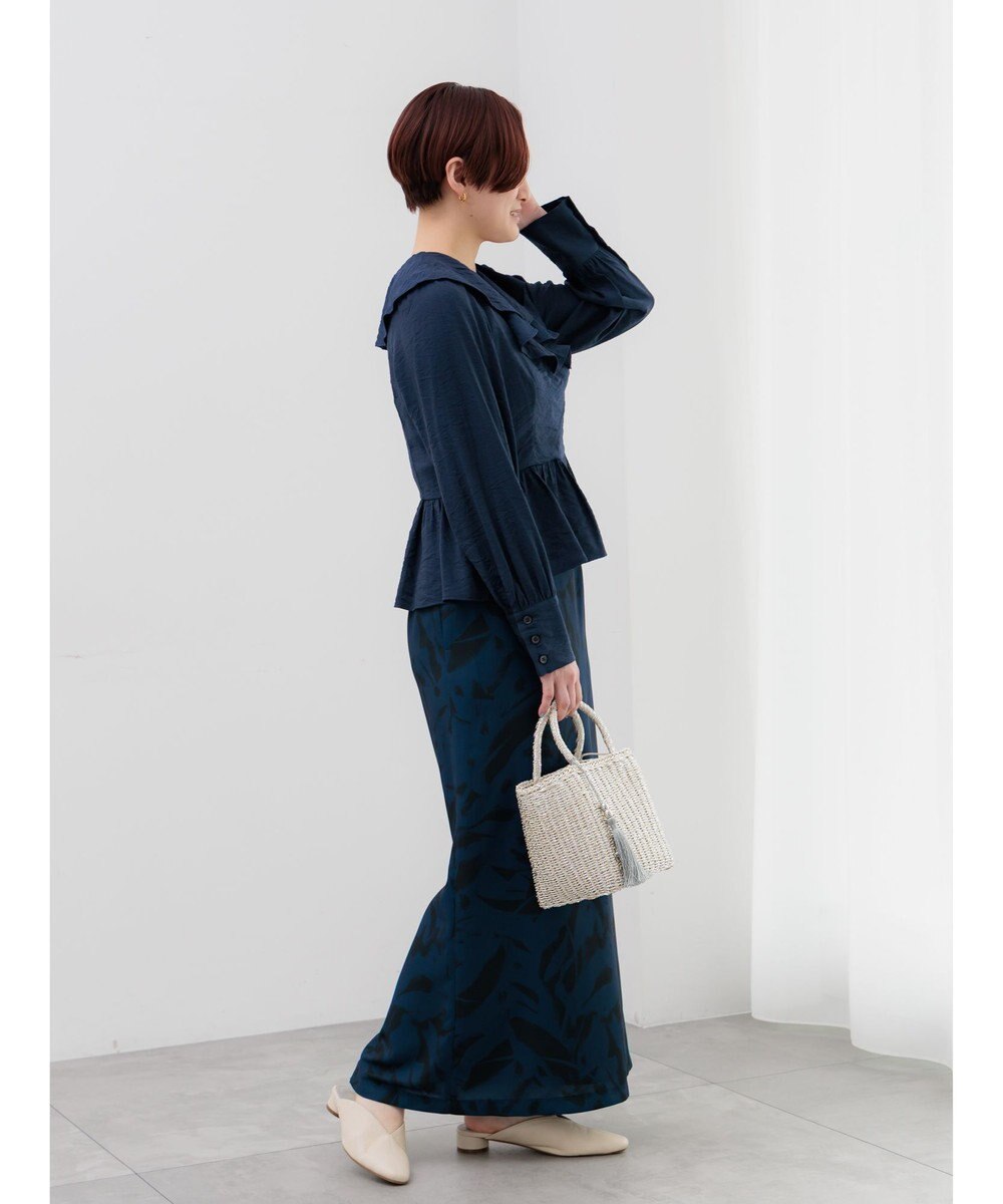 Te chichi ラッフルフリルペプラムブラウス 