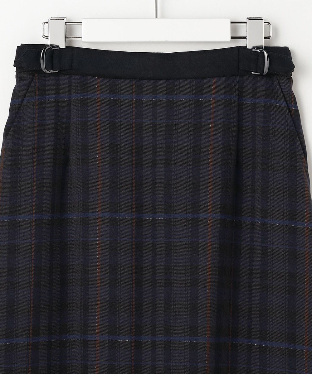 J.PRESS LADIES S milledタータンラメチェック ナロー スカート 