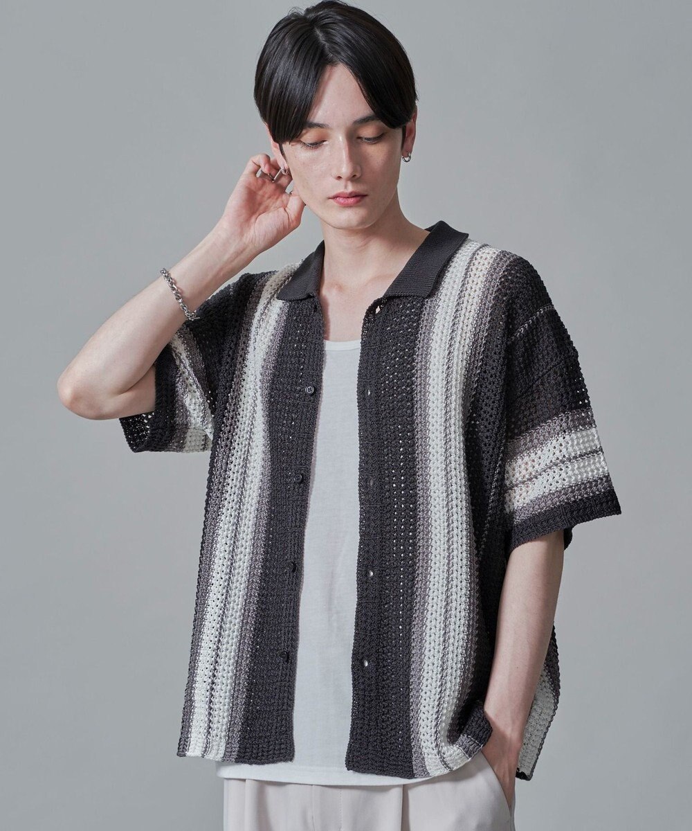 WEGO ラインニットシャツ（SS） 