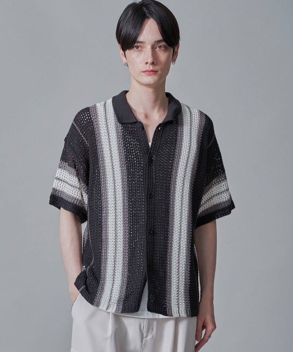 WEGO ラインニットシャツ（SS） 