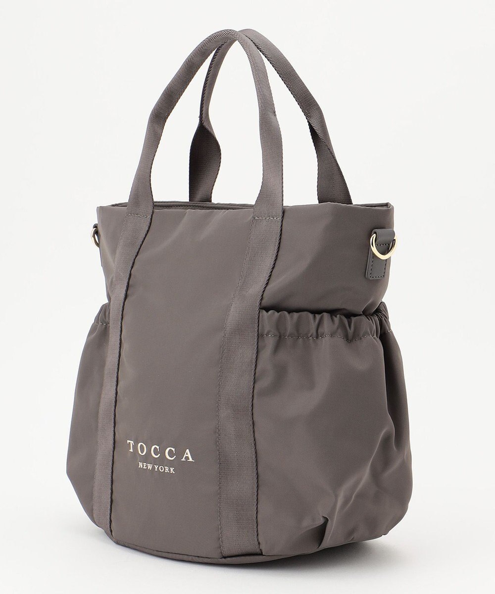 TOCCA 【WEB＆一部店舗限定・撥水・環境にやさしい素材】SANA SIDEPOCKET TOTE トートバッグ 