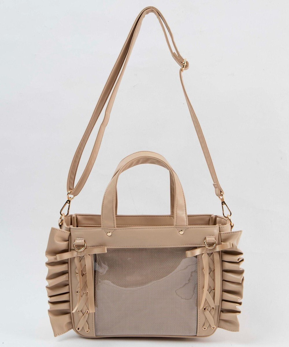 WEGO 【痛バ＆推し活グッズ】きらめきレースアップフリル痛ショルダー 