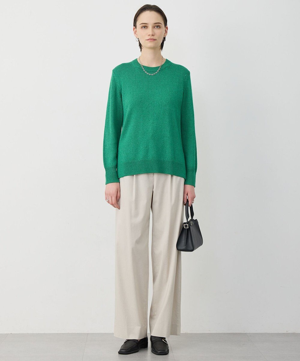 ICB L 【先行予約】 グロッシーペーパーブレンド クルーネックプルオーバー 