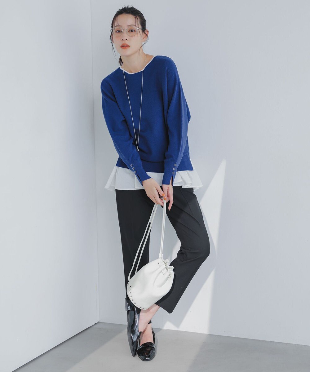 ANY SIS ビューティサーモ2WAYストレッチ テーパードパンツ 