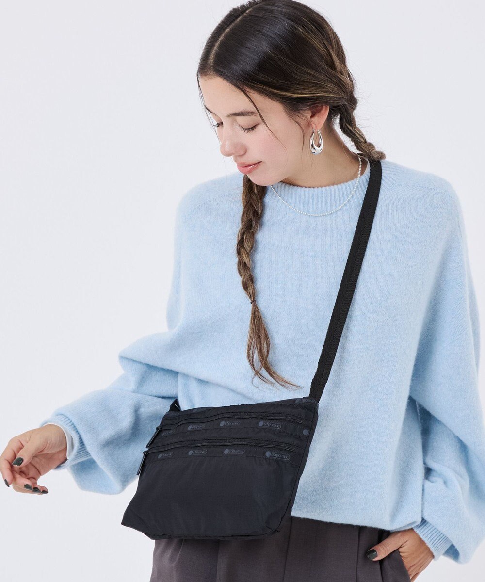 LeSportsac QUINN BAG/リサイクルドブラックJP 