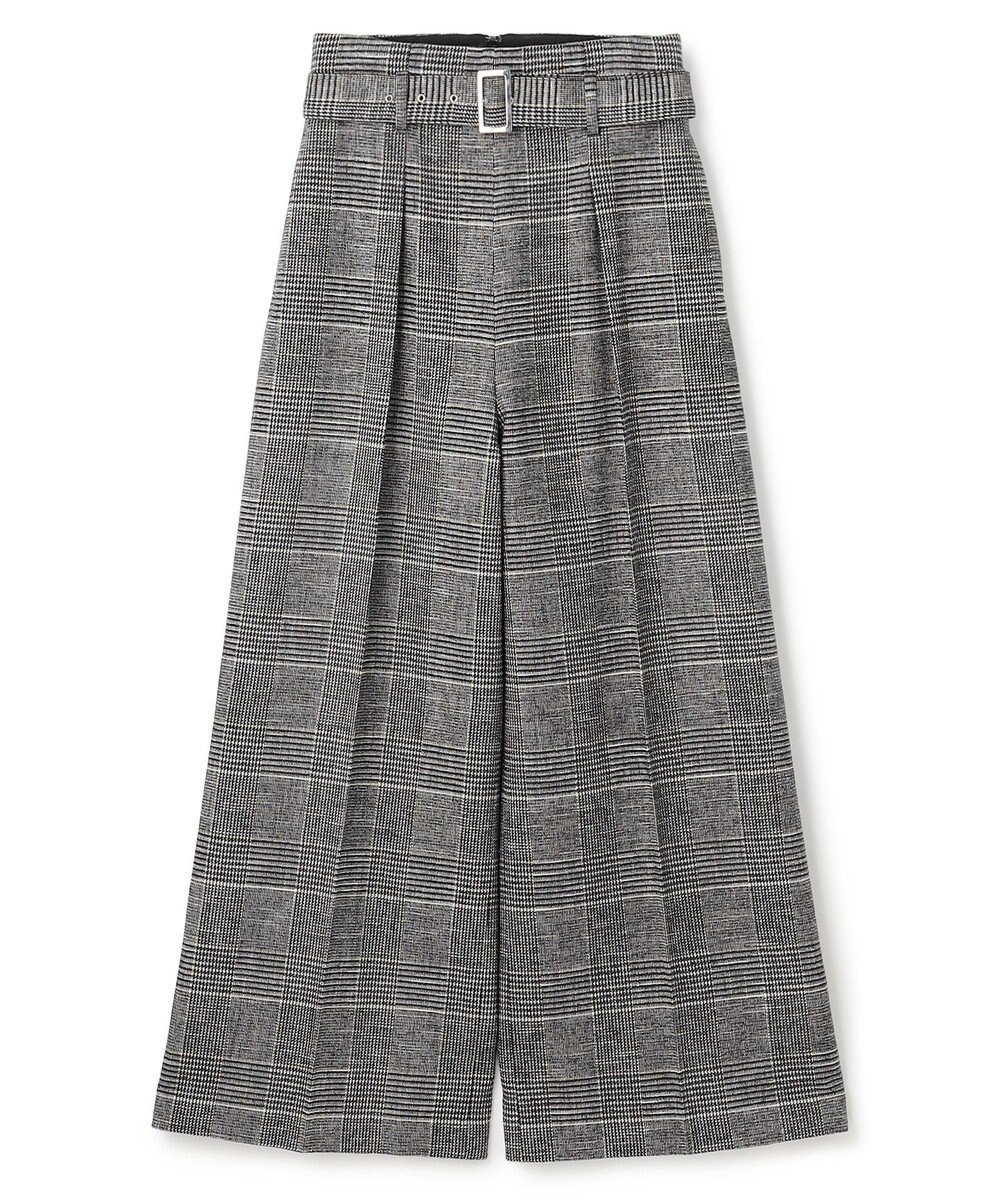 uncrave モールチェック ワイドパンツ 