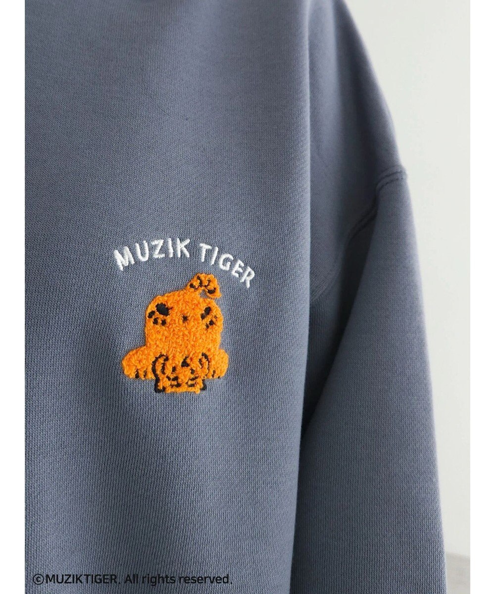 Green Parks ムジークタイガー／裏起毛刺しゅうフーディー 