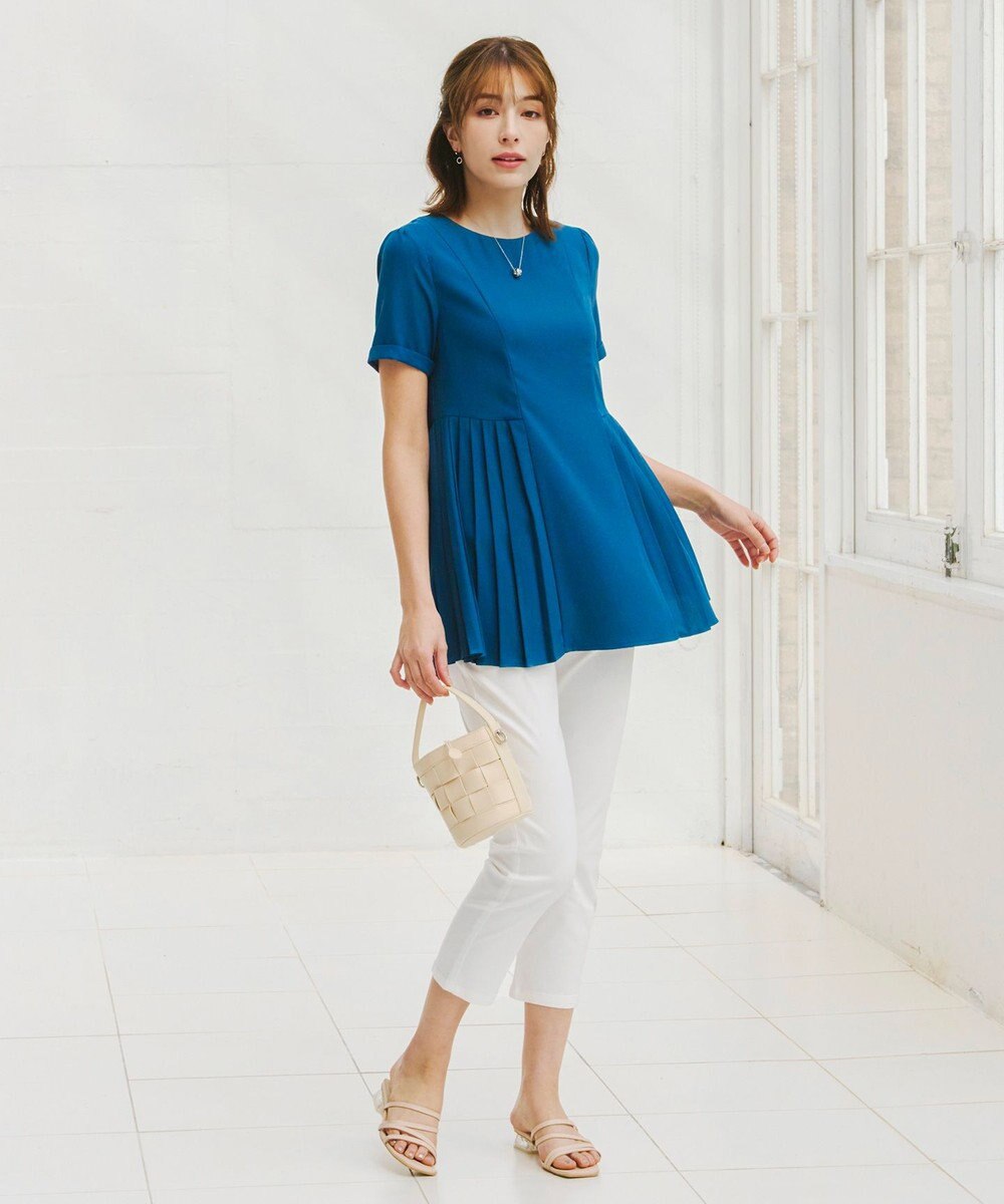 Tiaclasse 【新色追加・洗える】アンクルテーパードパンツ 