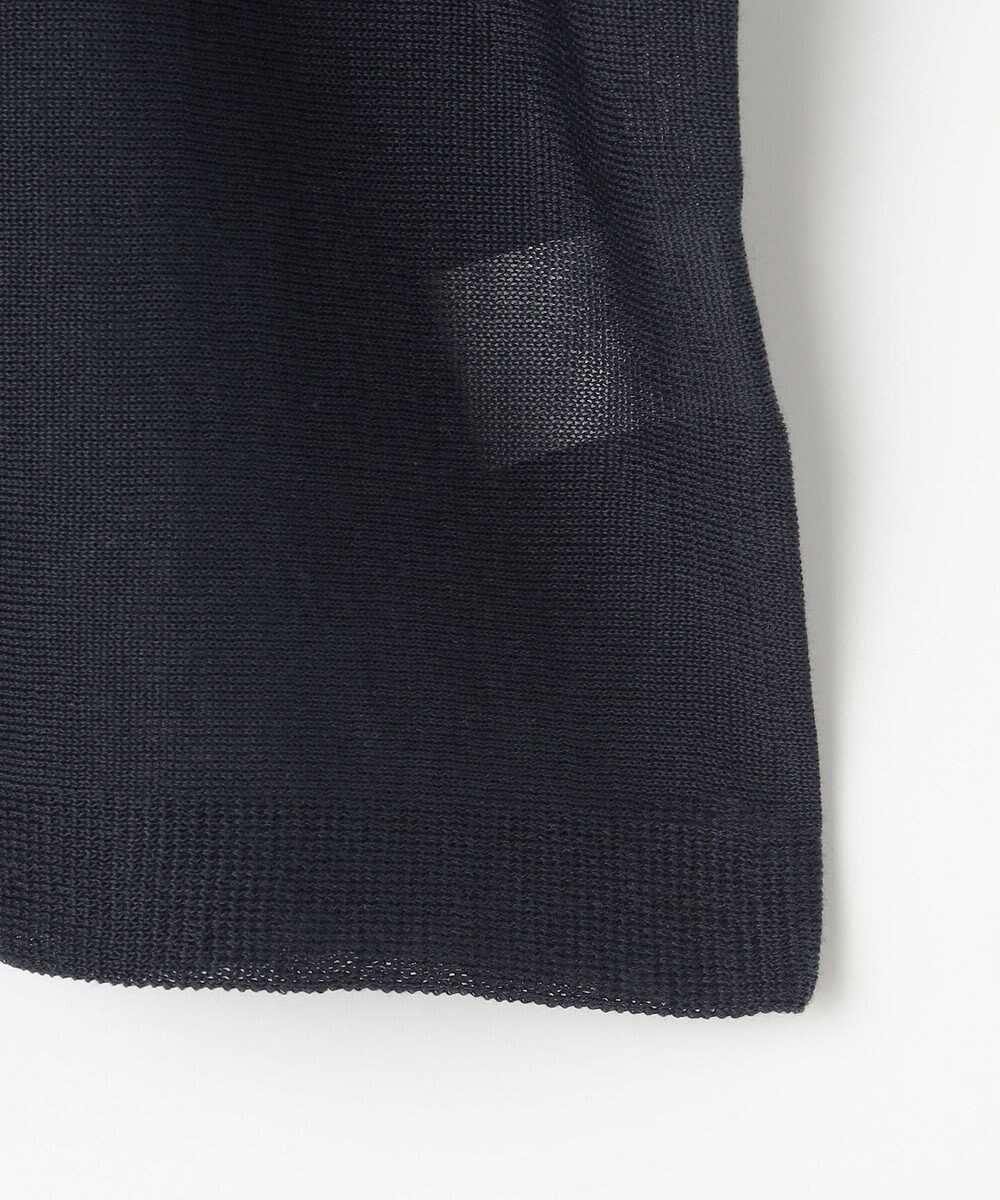 自由区 【アンサンブル対応・洗える】ドライシアーファインゲージクロップド丈 ニット 