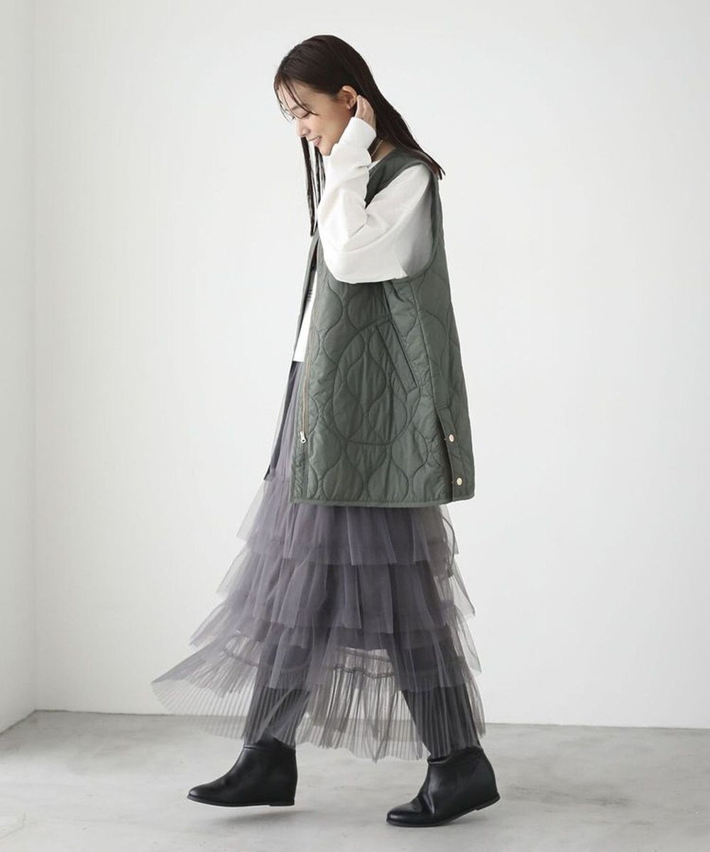 Green Parks キルティングＺＩＰベスト 