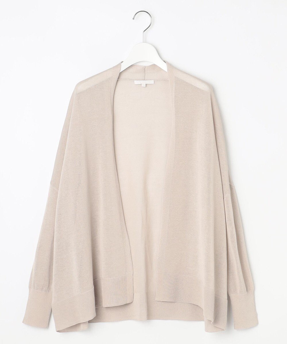 自由区 【アンサンブル対応・洗える】ドライシアーファインゲージ カーディガン 