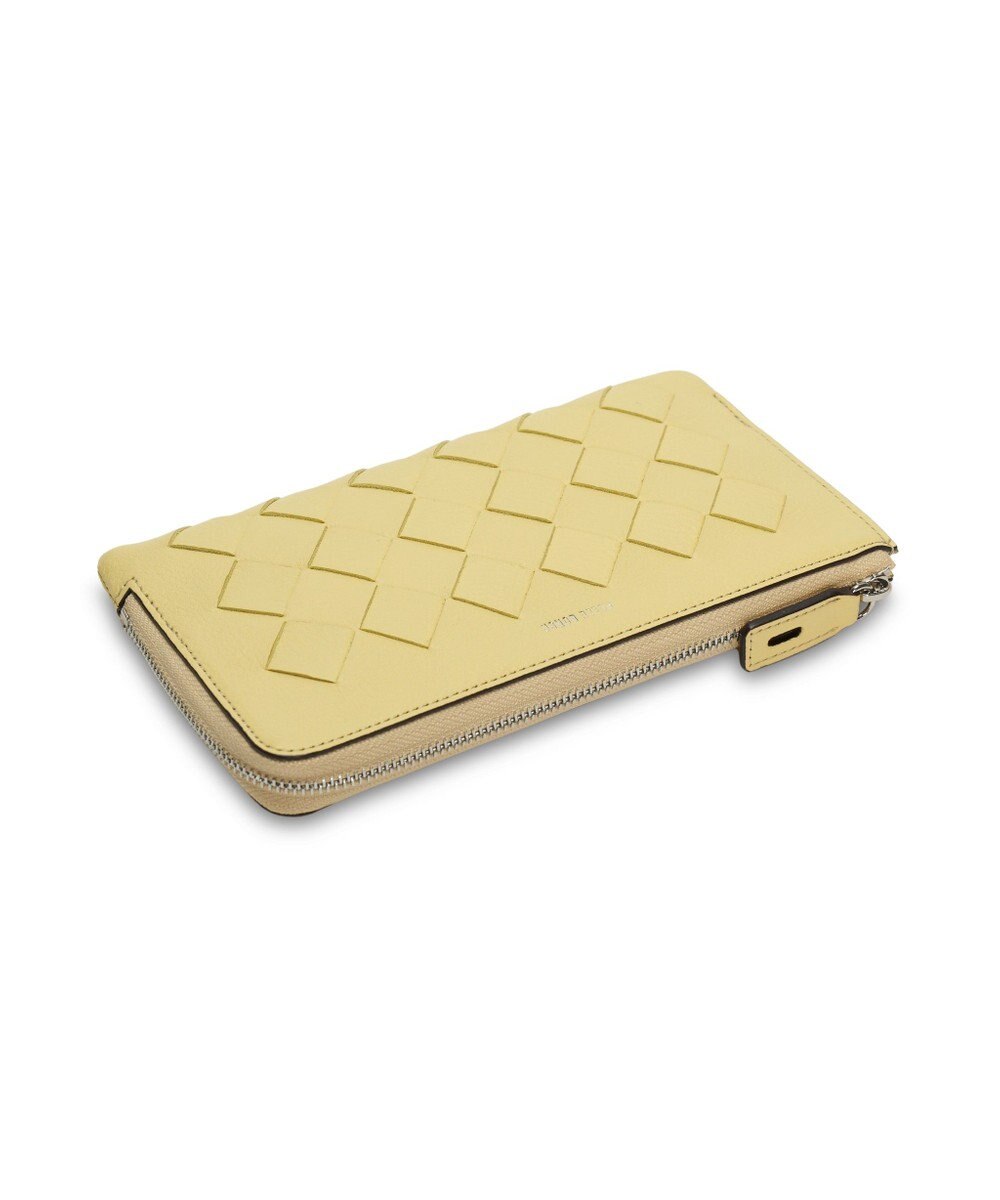 PELLE BORSA メッシュL字ファスナーコンパクト長財布 Chrono Weave クロノウィーブ 5843 