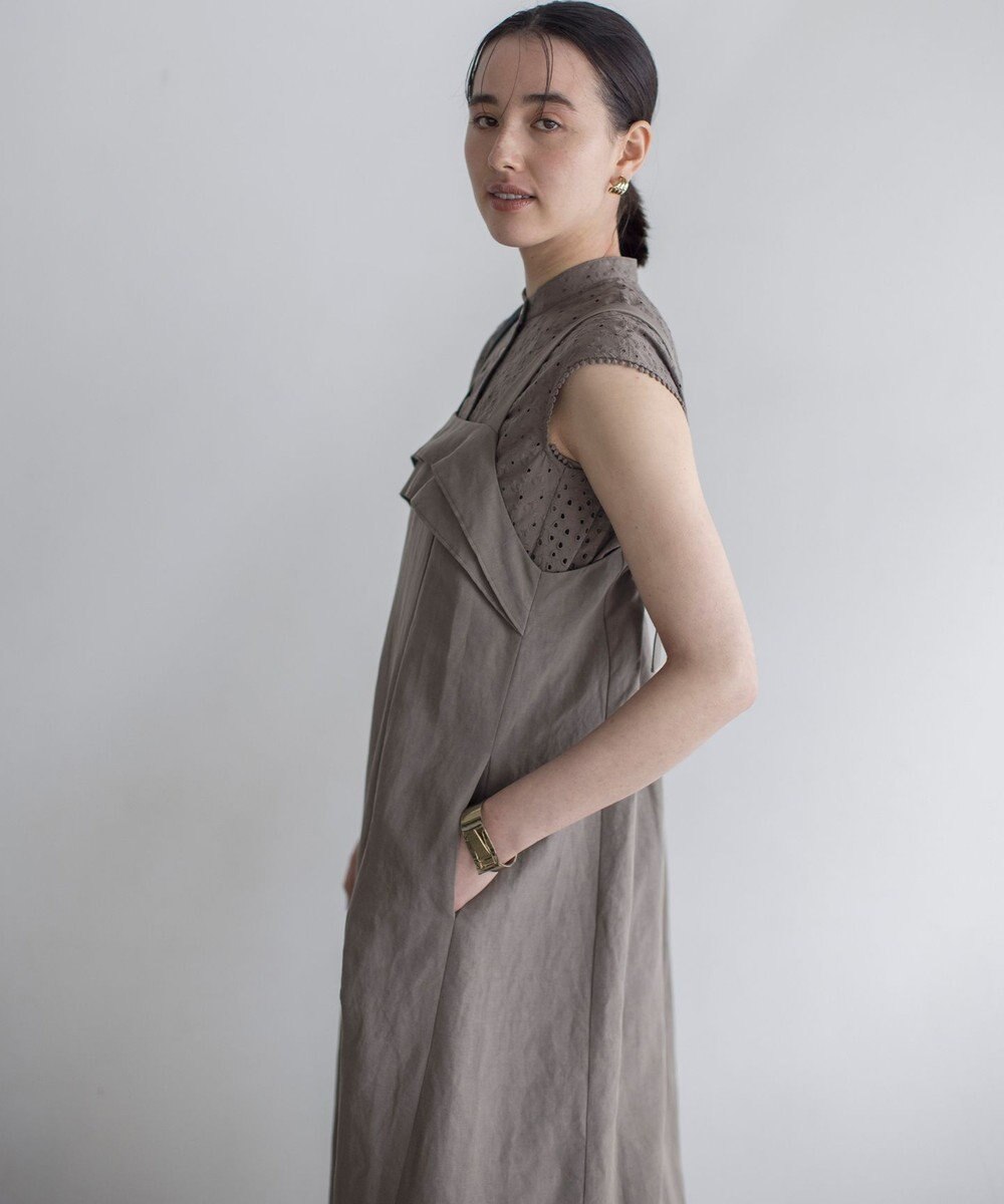 組曲 L エンブロイダリーレースノースリーブ ブラウス 