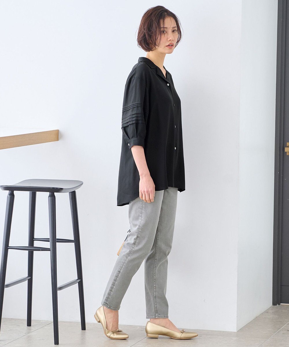 自由区 【XSサイズ～/洗える】365DENIM ストレートスリム パンツ 