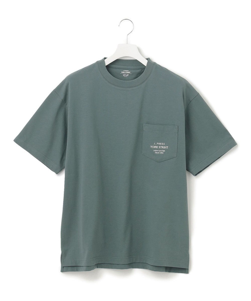 J.PRESS YORK STREET 【UNISEX】ワンポイント刺繍 ポケットTシャツ 