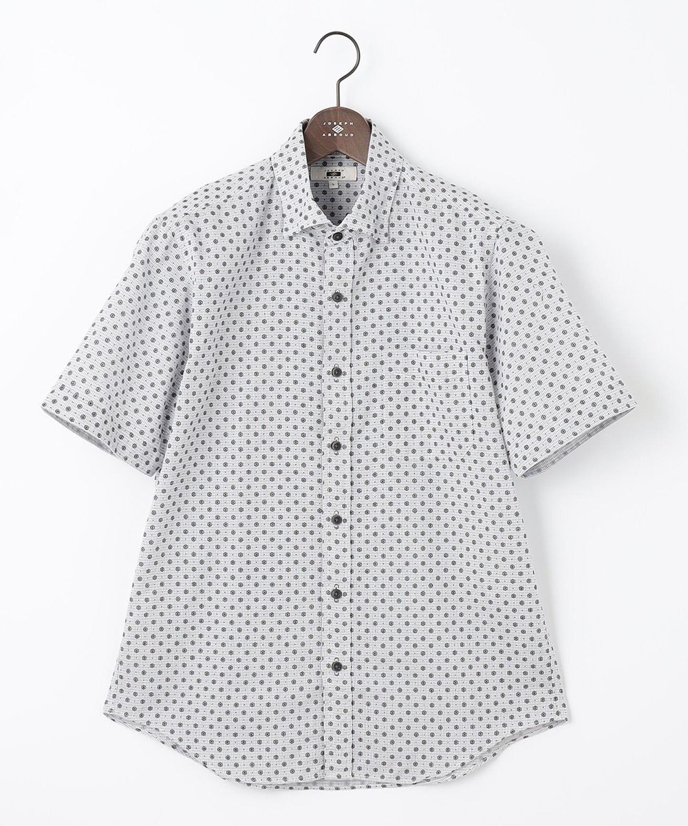 JOSEPH ABBOUD 【イージーケア】小紋プリント 半袖シャツ 