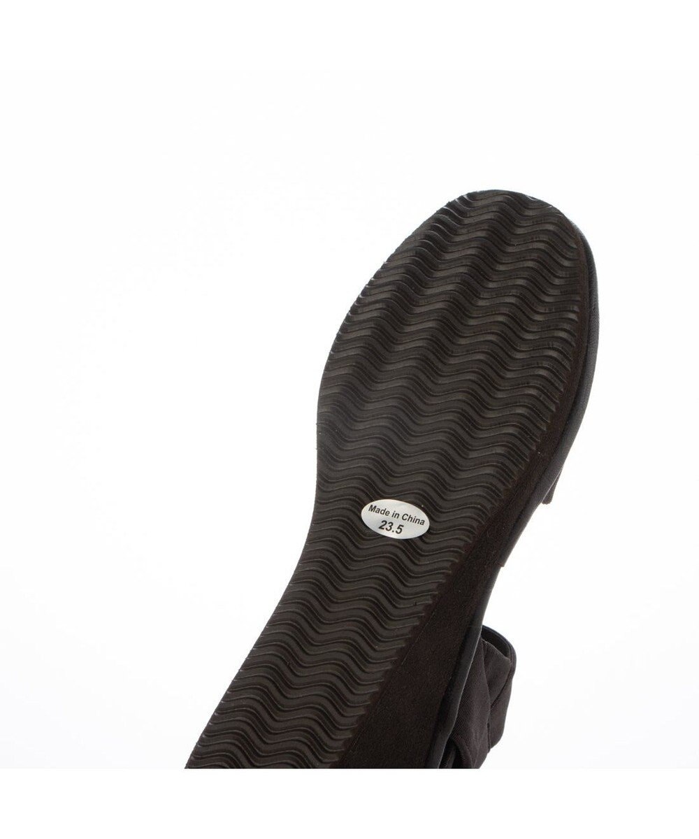 MODE ET JACOMO <D'ICI>ストレッチクロスウェッジサンダル 