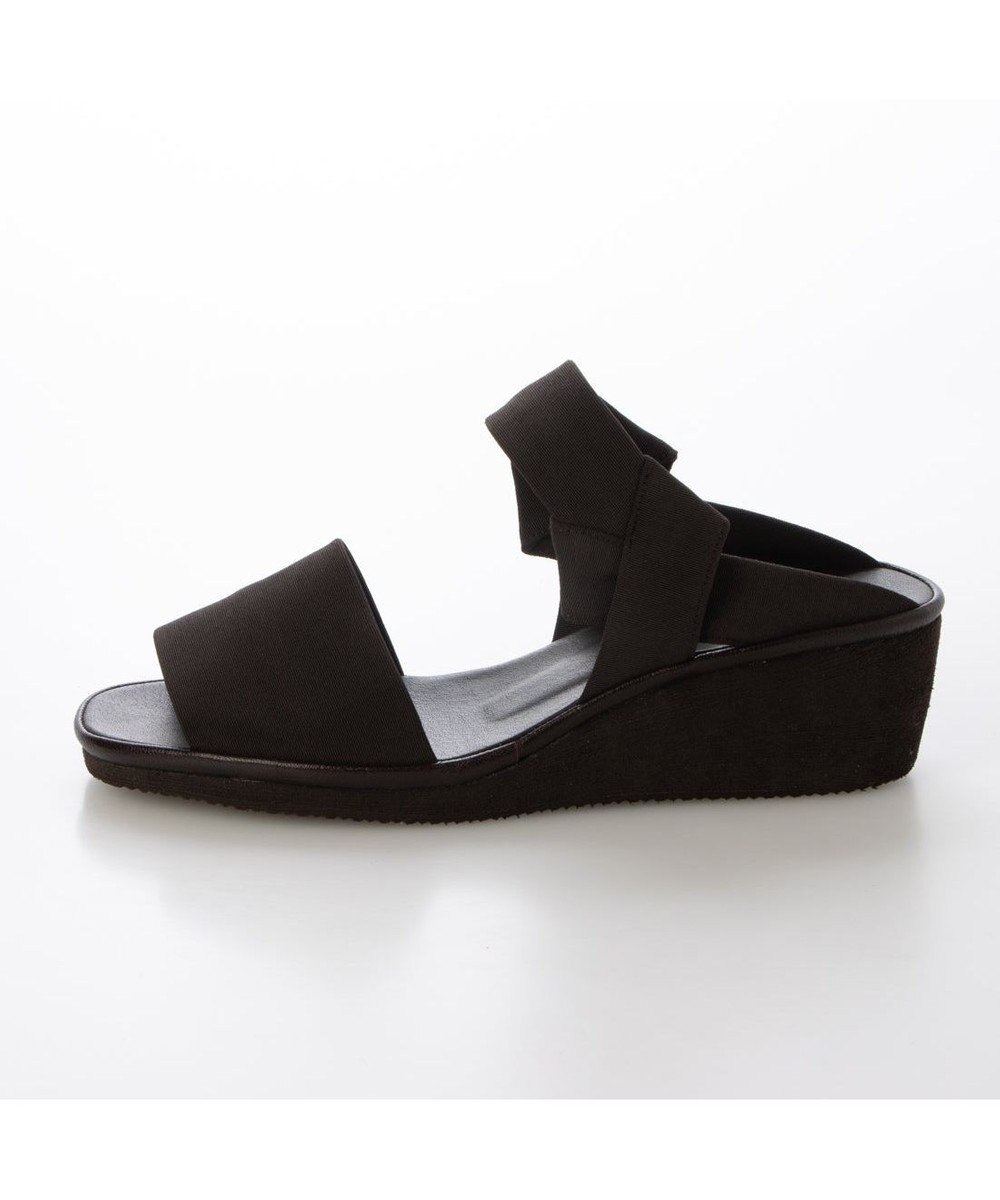 MODE ET JACOMO <D'ICI>ストレッチクロスウェッジサンダル 