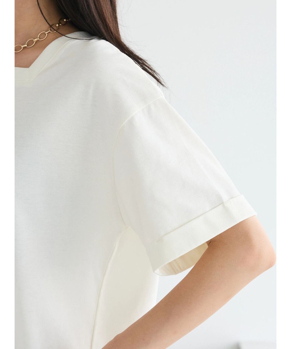 CRAFT STANDARD BOUTIQUE 接触冷感/抗菌防臭/ 前後2WAY半袖スクエアネックTee 