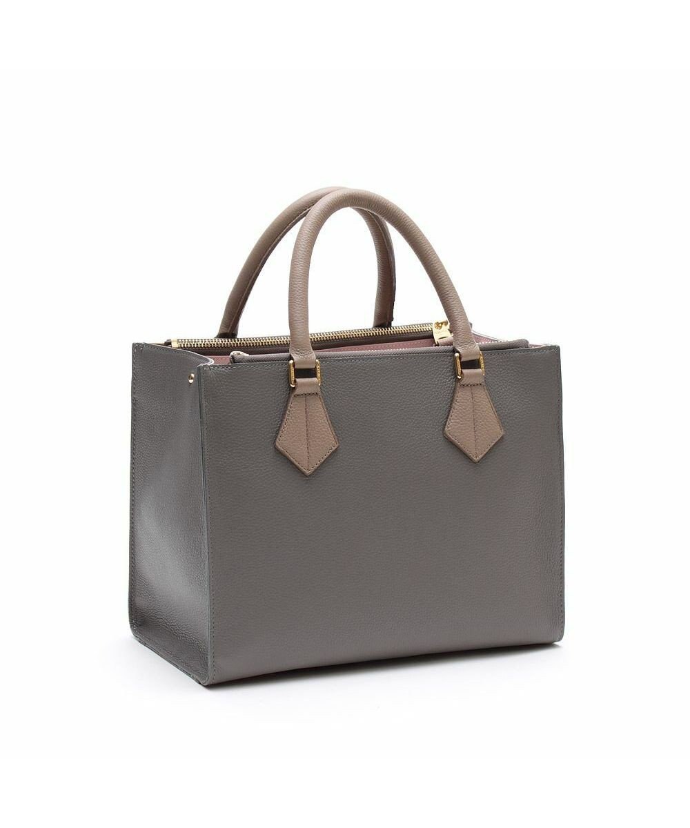 A.D.M.J. 【牛革】モーツァルト/スパニッシュレザーバイカラーWジップトートM 