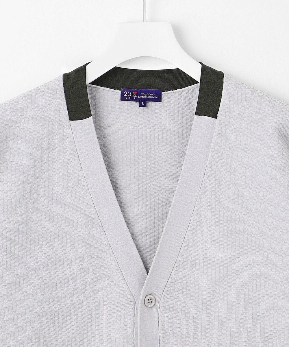 23区GOLF 【MEN】【ウォッシャブル】ニットカーデガン 軽く羽織れて動きやすい 日常使いに便利 