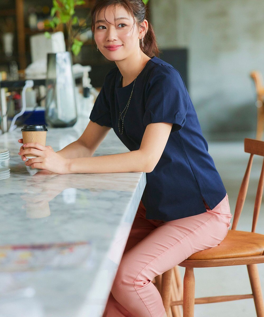 Tiaclasse 【新色追加・洗える】アンクルテーパードパンツ 