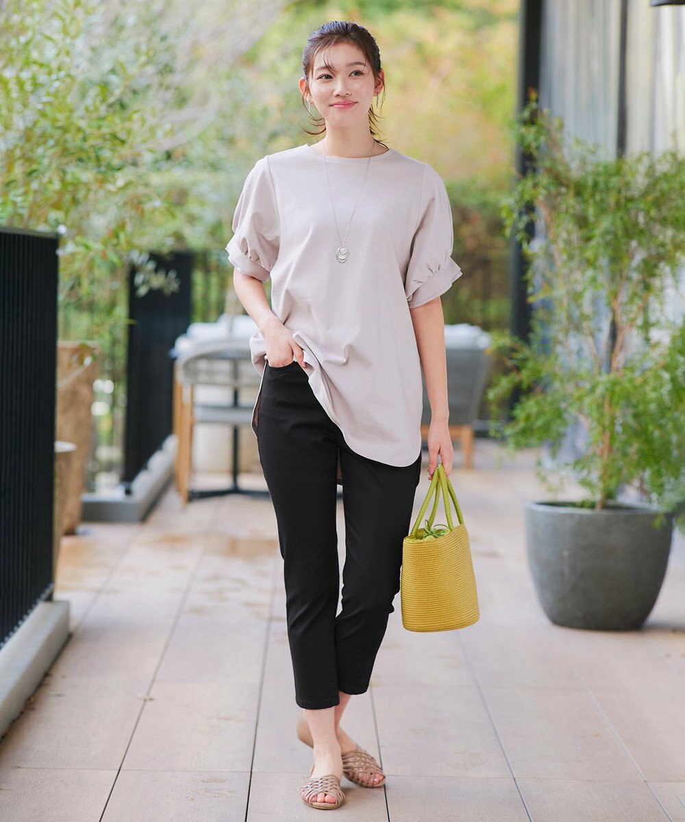 Tiaclasse 【新色追加・洗える】アンクルテーパードパンツ 