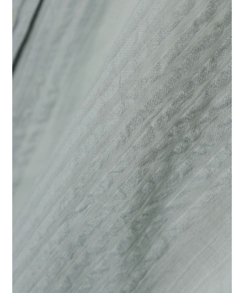 Green Parks インド綿  バンドカラーデザイン５分袖シャツ 