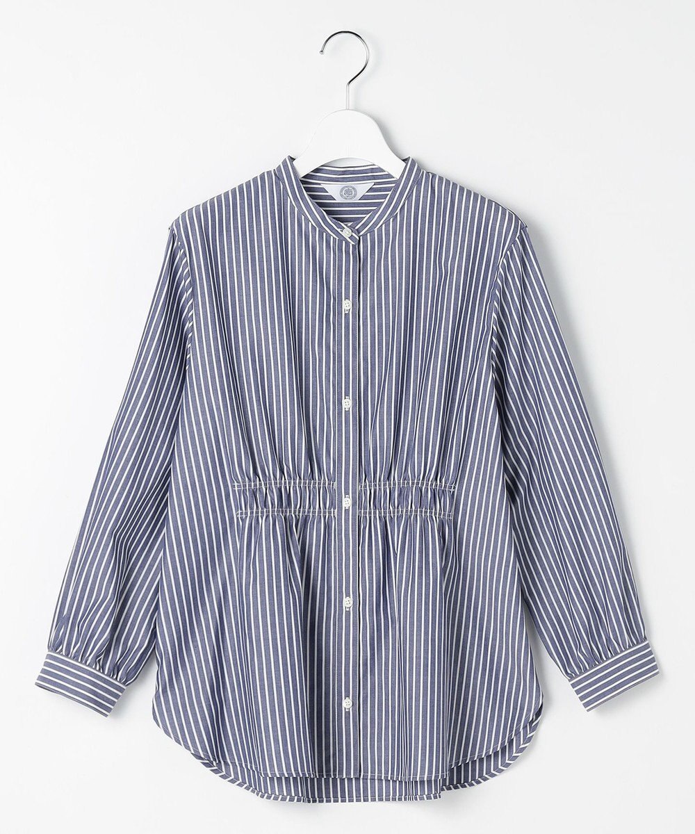 J.PRESS LADIES 【WEB限定】ストライプ シャーリング ブラウス 