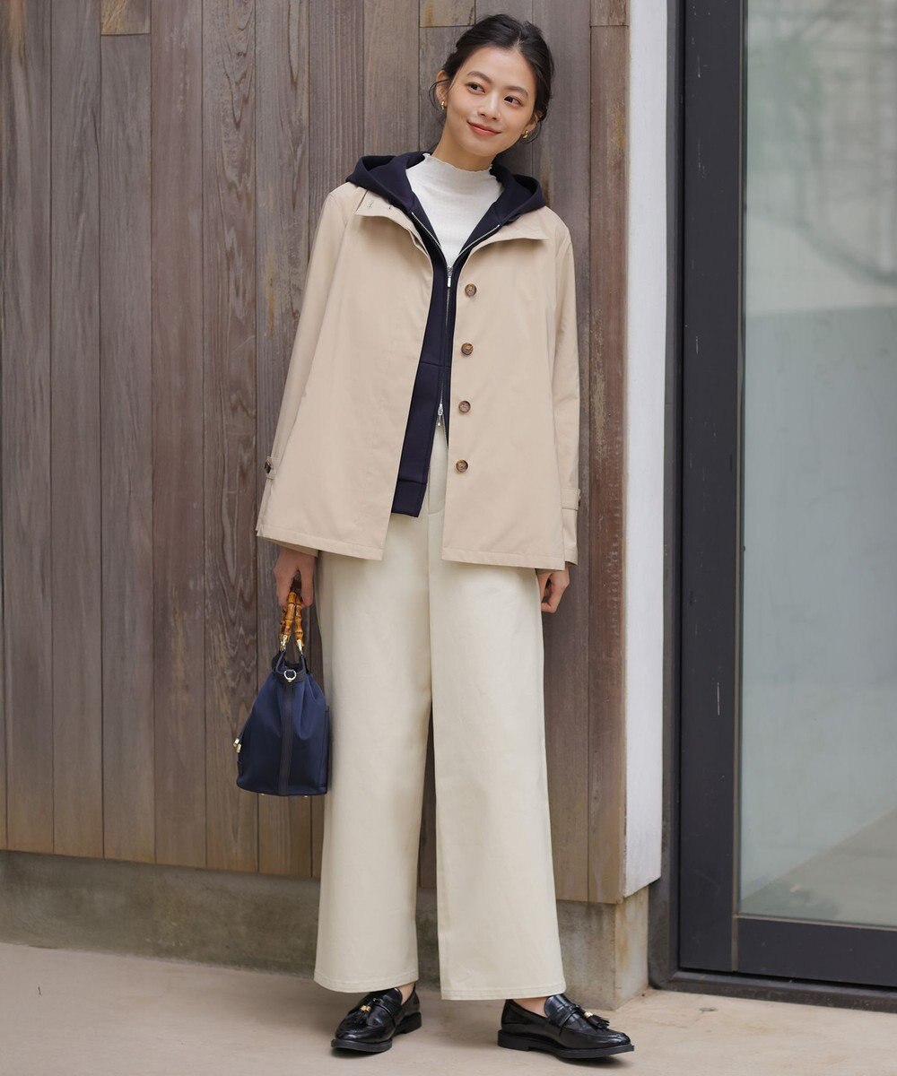 J.PRESS LADIES シルク混ベアテレコ ハイネック シアー カットソー 