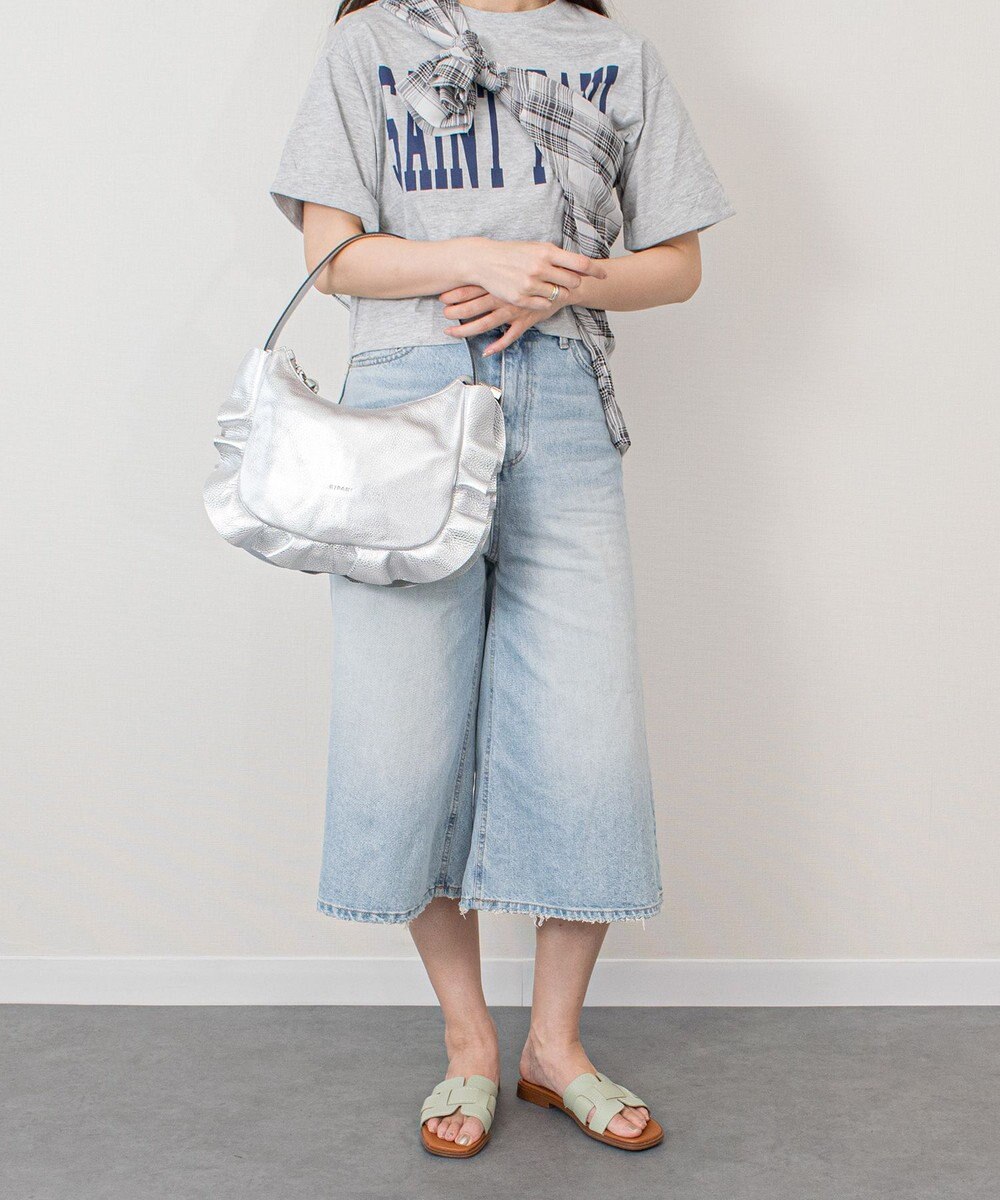 INTER-CHAUSSURES 【RIPANI】サイドフリルホーボーバッグ・ミディ 
