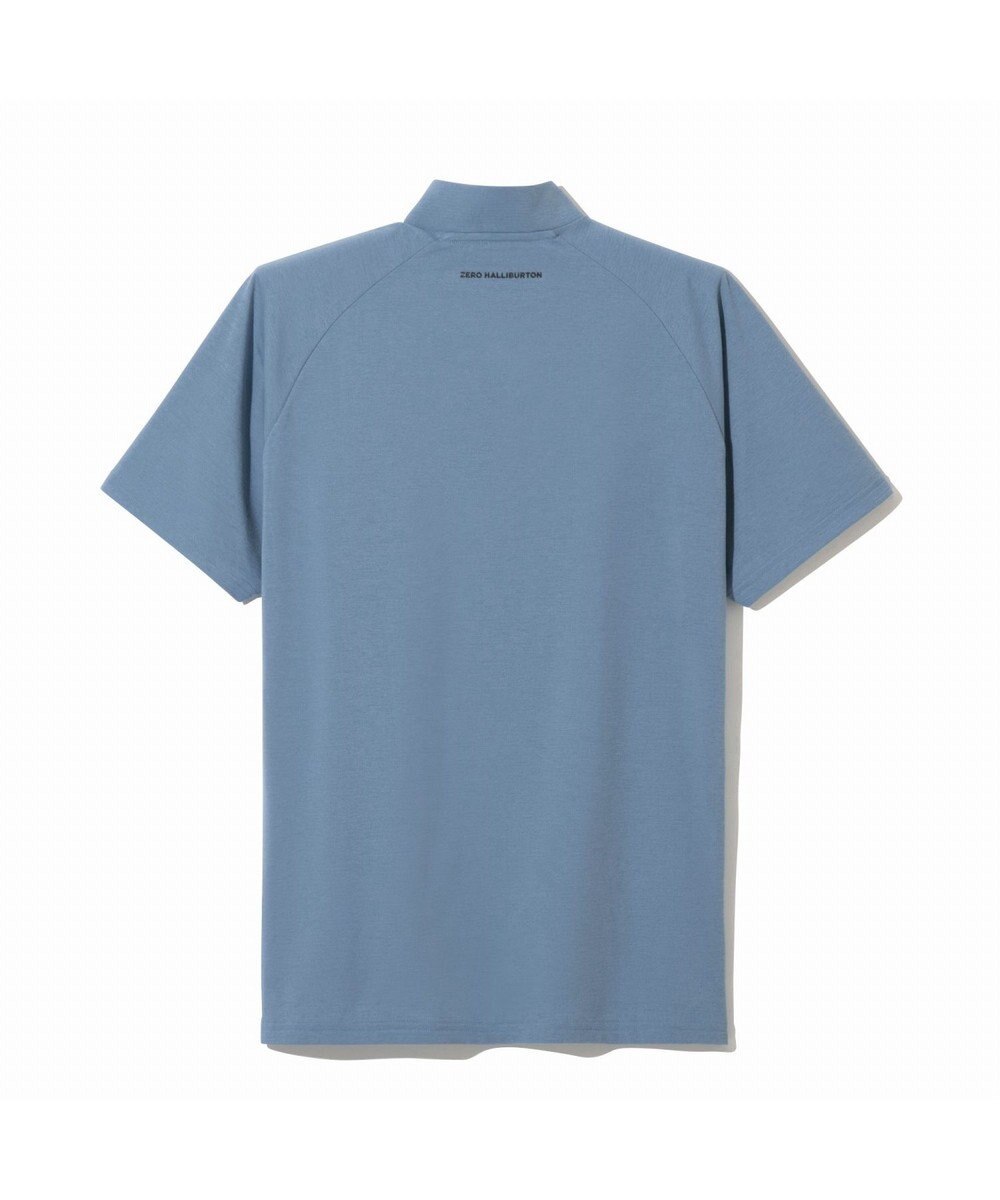 ZERO HALLIBURTON 【吸水速乾・UVケア】 ダブルリブ着心地ジッパーモックネックTシャツ ZHG-M5S7d 82955 
