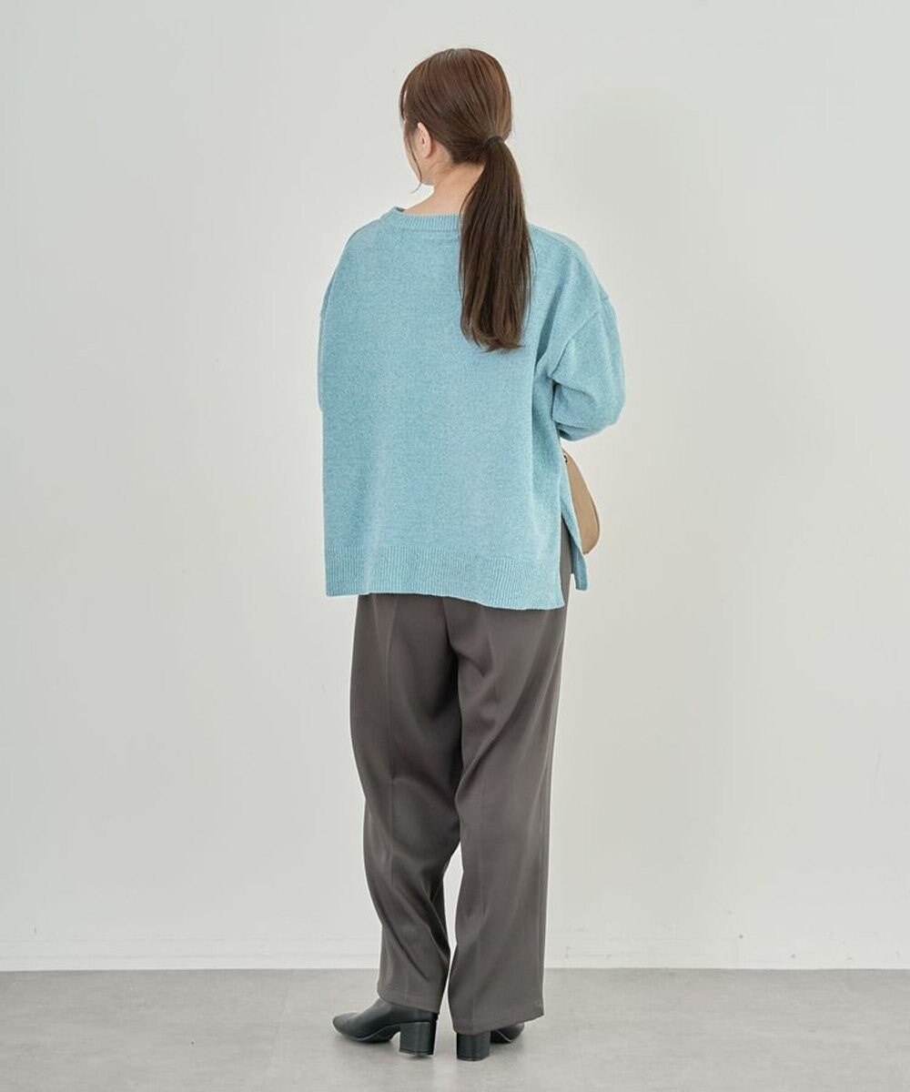 Green Parks ベロアモールリラックスサイズニットプルオーバー 