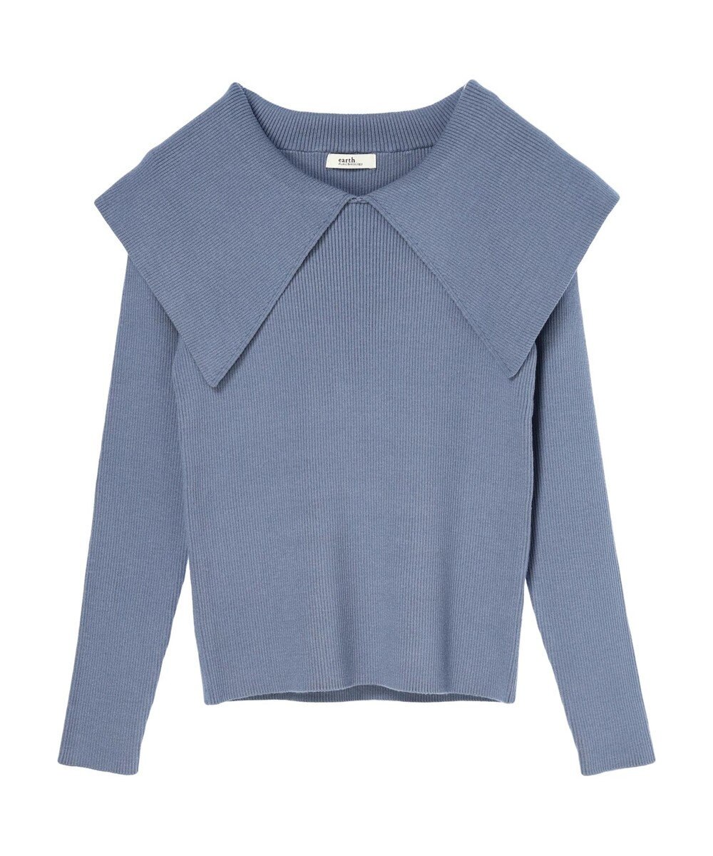 earth music&ecology ＢＩＧカラーニットプルオーバー 