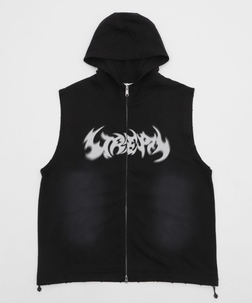 WEGO ノースリーブグラフィックZIPパーカー 