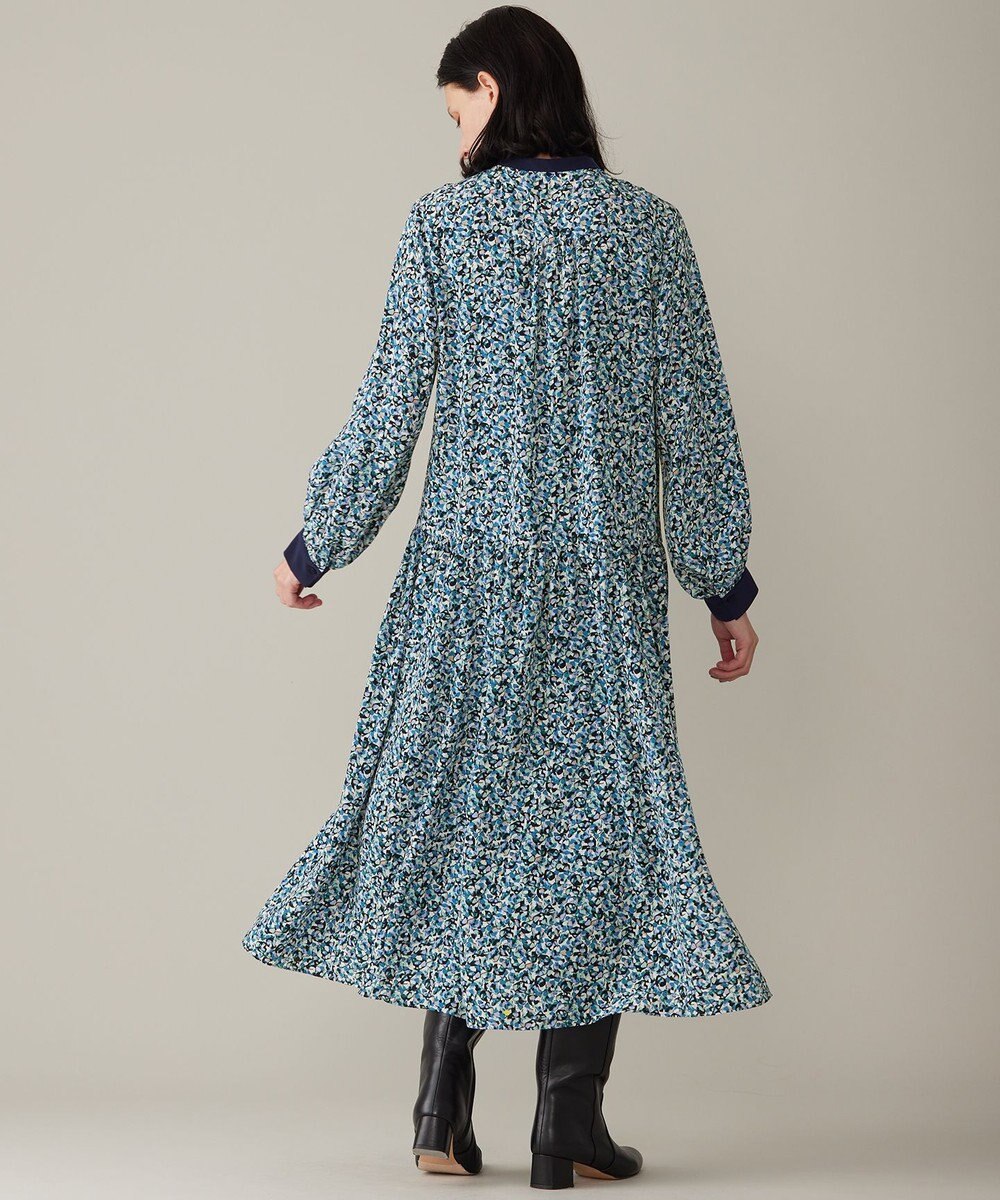 自由区 L 【洗える】フラワーペタルプリント ワンピース 