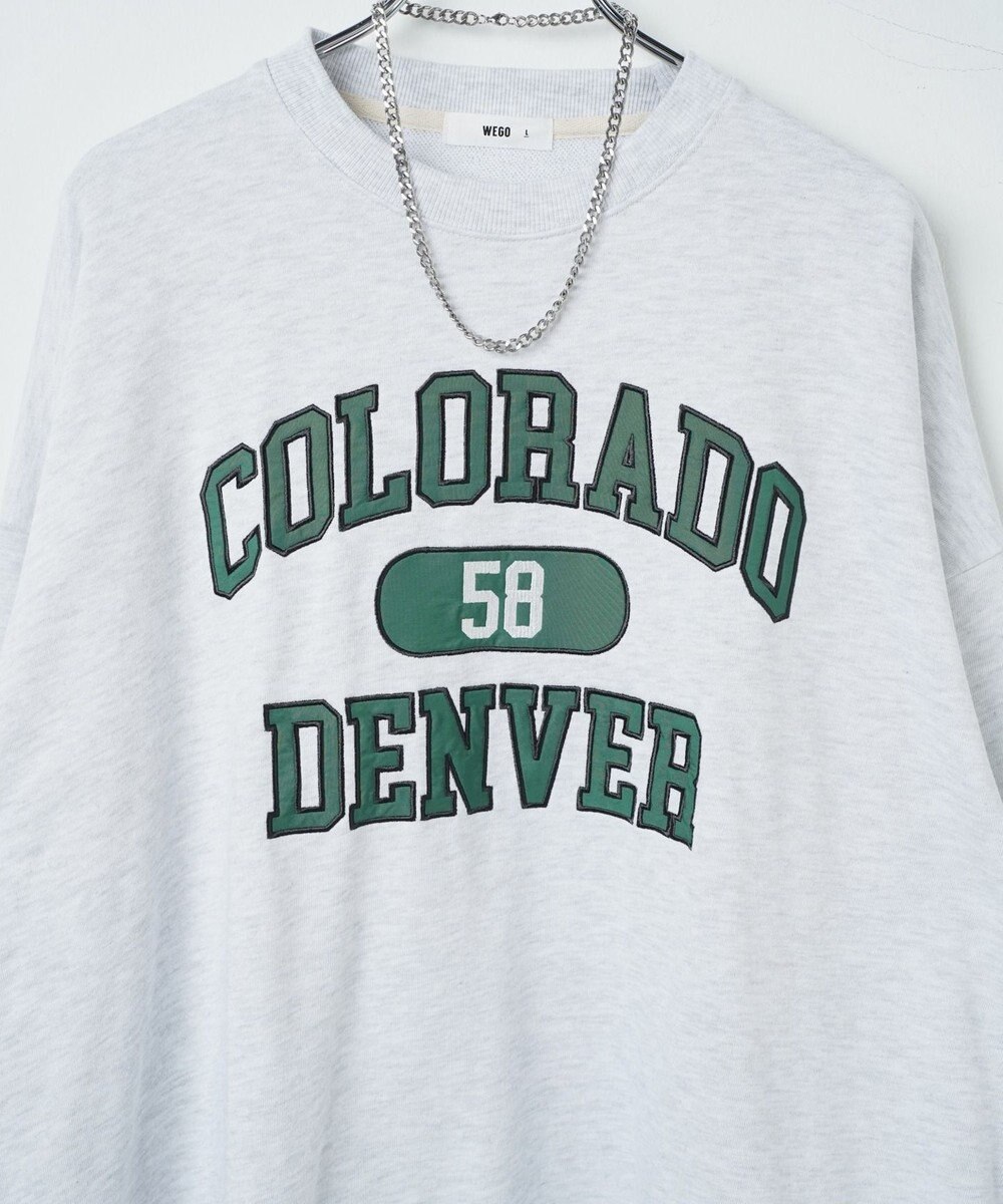 WEGO アクセ付きグラフィックプルオーバー 