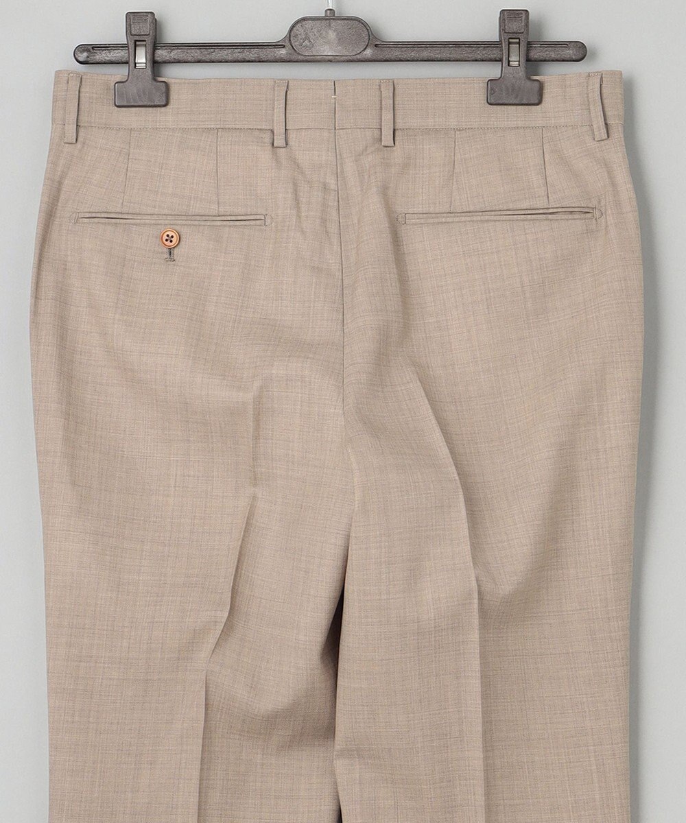 GOTAIRIKU ロングセラー【洗える/折り目加工/シワになりにくい/ウエストアジャスター】ウォッシャブル サマーウール100％パンツ_限定色(ノータック)23/24年モデル 