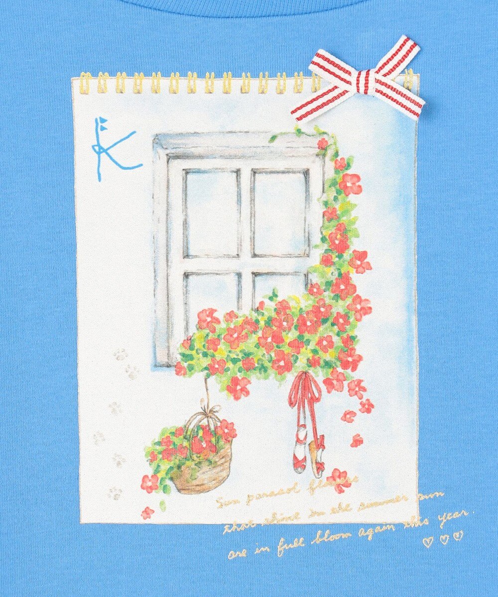 組曲 KIDS 【150-160㎝】夏休みの絵日記 Tシャツ 