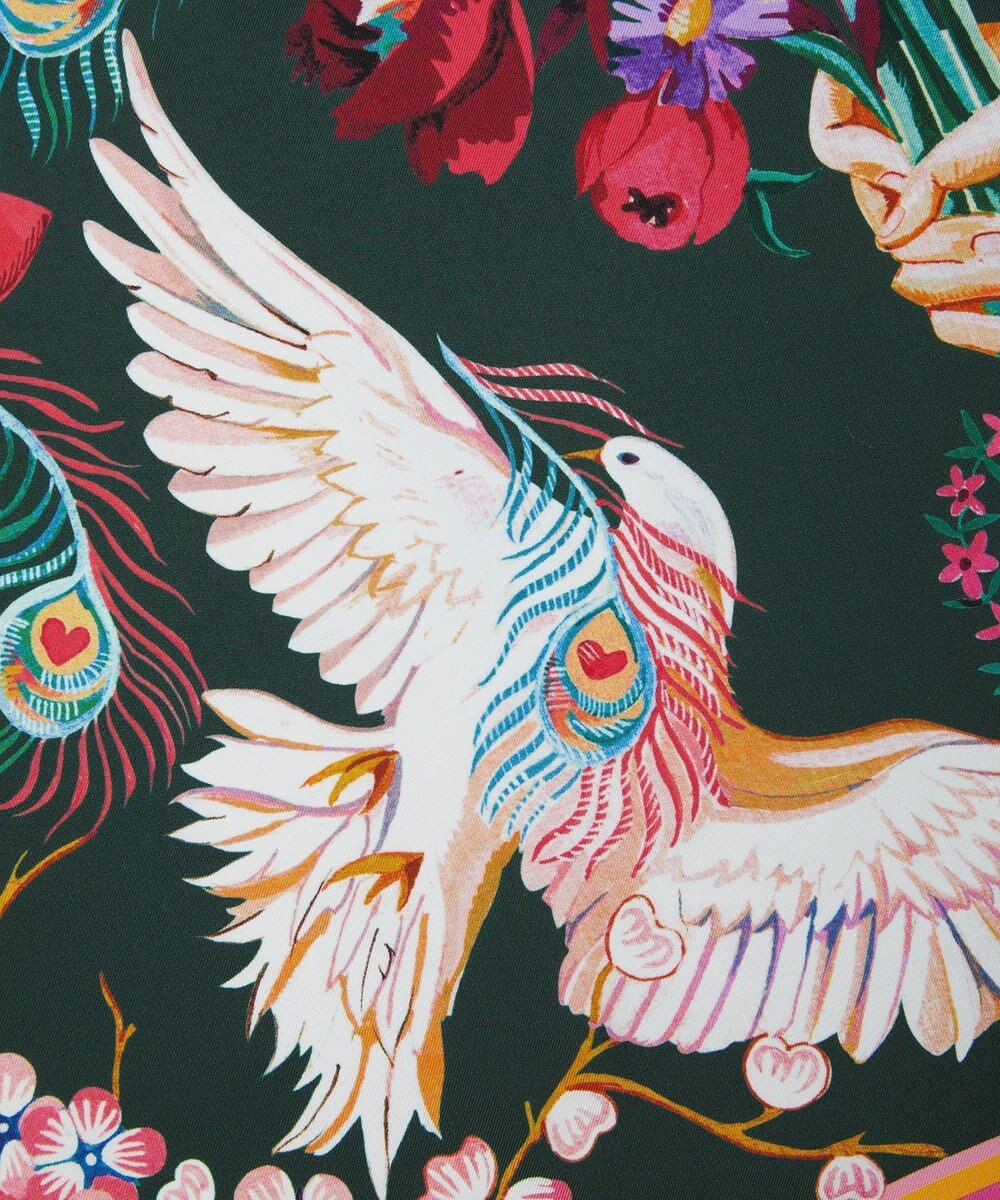 LIBERTY. ピース ラブ アンド リバティ シルクスカーフ 70 