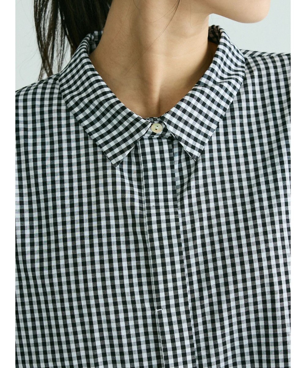 CRAFT STANDARD BOUTIQUE ステンサイドソリッドギンガムチェックブラウス 