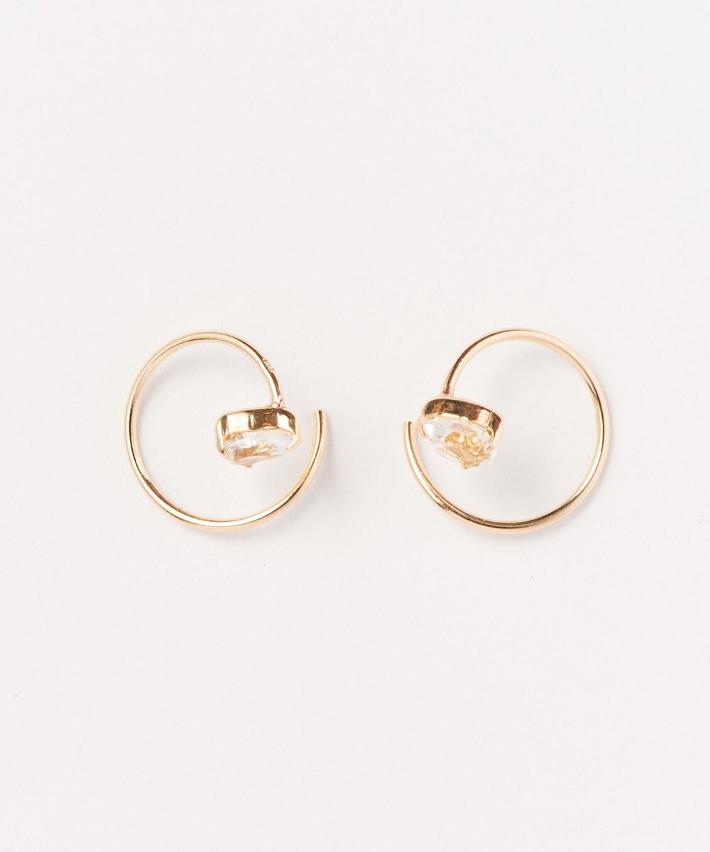 Phoebe 【K10】ストーンダブルループピアス 
