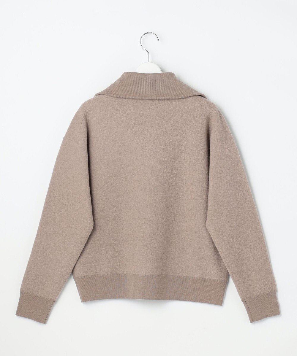 自由区 L 【SHIHOさん着用】ボイルドウールハーフジップ ニット 