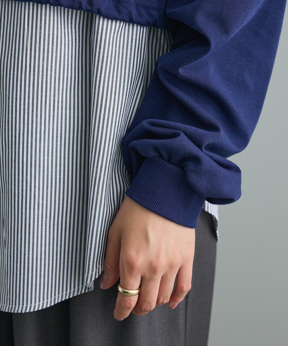 CRAFT STANDARD BOUTIQUE ポンチ＋布帛セットチュニック 